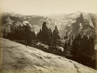 Les dômes, depuis Sentinel Dome, Yosemite
