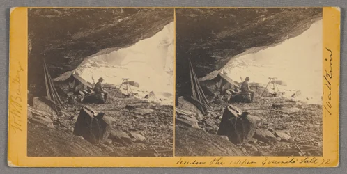 Sous la chute supérieure de Yosemite