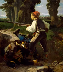 Pasquale Cova à la bataille de Varèse, 26 mai 1859, par Carlo Ademollo