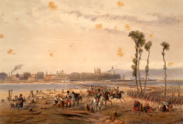 Les Français passant la Sesia à Vercelli en 1859
