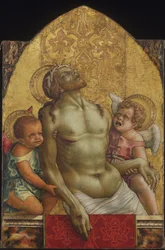 Le Christ mort soutenu par deux anges