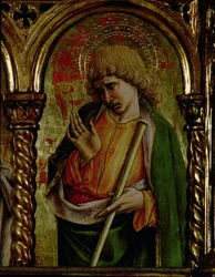 Saint Jacques le Mineur, détail du polyptyque de Sant