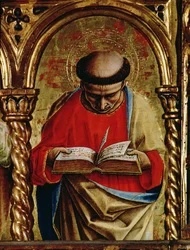 Saint Matthieu, détail du polyptyque de Sant