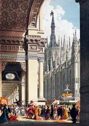 Carnaval sur la Piazza Duomo à Milan