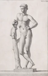 Statue de Mercure, 1734