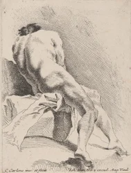 Étude académique, vue de dos