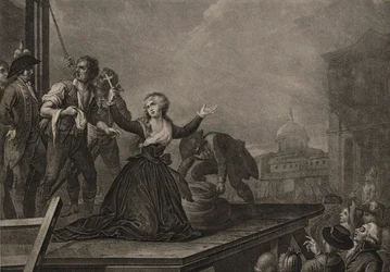 Madame Élisabeth de France, sœur du roi, avant la guillotine le 10 mai 1794, vers 1795