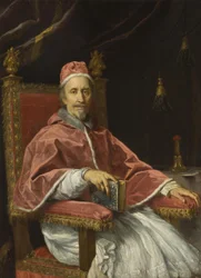 Russe : "Portrait du pape Clément IX (1600-1669) " Portrait du pape Clément IX (1600-1669)