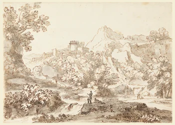 Un paysage avec ville