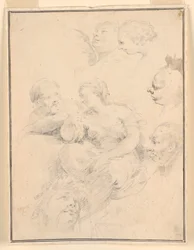 Dessin, esquisses figuratives, 1775