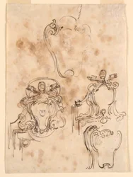 Dessin, Esquisses de cadres et d