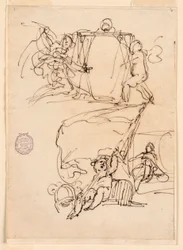 Dessin, Trois esquisses, avant 1775