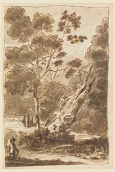 Figure dans la forêt