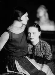 Portrait de Wanda et Marion Wulz, Trieste, vers 1920
