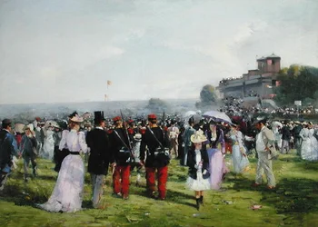 La fin des courses à Auteuil, c.1893