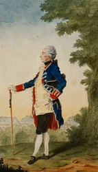 Le baron de Bombelles aux Tuileries, 1765