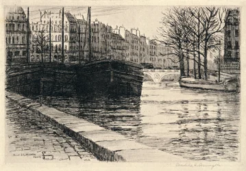 Le Pont Saint-Michel, 1915