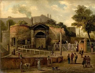 Vue de la porte du château, Nottingham