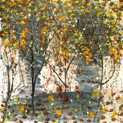 Rhapsodie forestière, 2001 (huile sur toile)