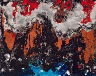 Rhapsodie des éléments, 2012 (acrylique et gouache sur toile)