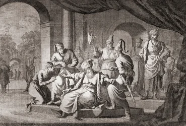 Noble étranglé avec une corde de soie. Empire ottoman (impression)