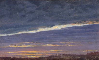 Ciel nuageux du soir
