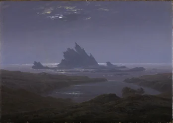Récif rocheux sur le rivage