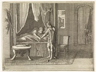David, sur son lit de mort, adresse ses dernières exhortations à Salomon