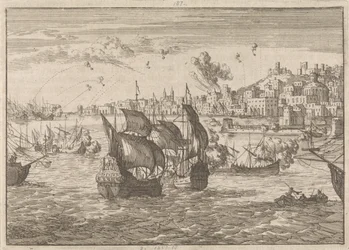 Gênes bombardée par la flotte française, 1684