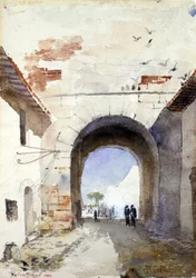 Porta San Paolo, Rome, 1880