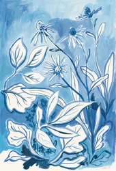 Jardin botanique bleu