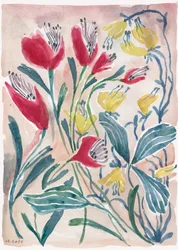 Fleurs éclatantes à l