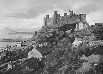 Château de Harlech, vers 1896