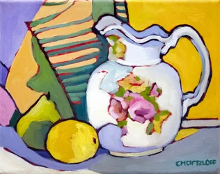 Fusion florale, 2024 (huile sur toile)