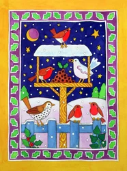 Festin de Noël pour les oiseaux