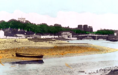 Château de Rhuddlan, près de Rhyl, Denbighshire, 1926
