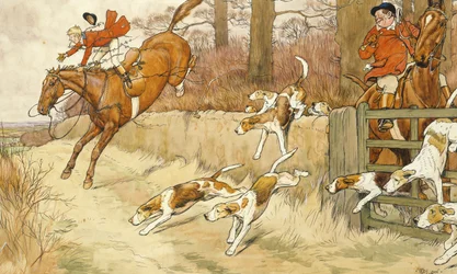 Hoff - Pour un billet de cinq livres, illustration de Handley Cross par R. S. Surtees