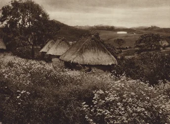 Mexique : Cihuapam, Chozas de obreros