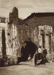 Mexique : Oaxaca, Tuyauterie espagnole (photo n/b)
