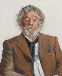 Craig Raine, poète anglais, 2022 (huile sur toile)