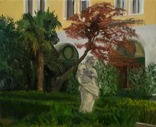 Jardin de la Villa Molina,2 (huile sur toile)
