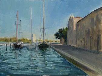 Marina, San Giorgio Maggiore, Venise 1 (huile sur toile)