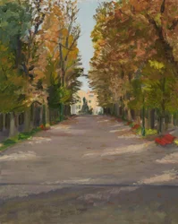 Viale Giuseppe Garibaldi, Venise, 2 (huile sur toile)