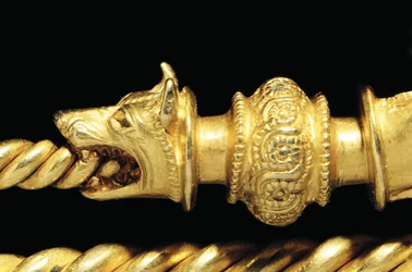 Fibule de guerrier La Tène très importante, détail