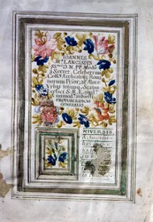 Diplôme de médecine délivré à Rome par Giovanni Maria Lancisi (1654-1720)