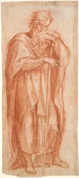 Éléazar, étude pour une fresque dans la chapelle Sixtine, Santa Maria Maggiore, Rome