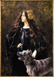 Une Dame avec un Chien
