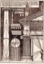 Exemples de proportions classiques, de Di Lucio Vitruvio Pollione de architectura a libri dece, par Gotardo de Ponte Como, 1521