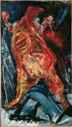 Le Boeuf Ecorche (oil on canvas)