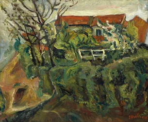 Maisons dans un paysage, vers 1918-1919